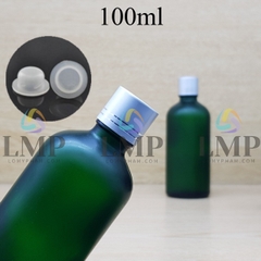 Chai tinh dầu phun mờ nắp xi 2 viền 100ml