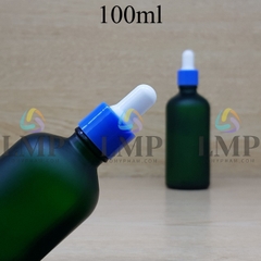 Chai tinh dầu phun mờ nắp bóp khoen nhựa trơn 100ml