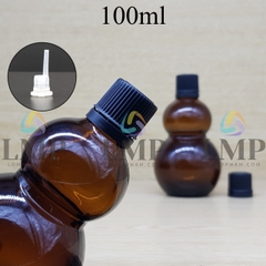 Chai hồ lô nắp nhựa mỏng 100ml