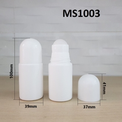 Chai lăn HDPE màu trắng 70ml