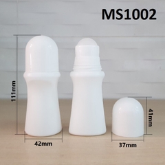 Chai lăn HDPE màu trắng 60ml