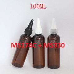 Chai nâu tròn nắp nhọn 100ml