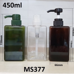 Chai vuông vòi van 450ml