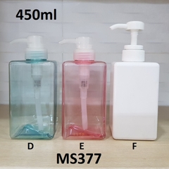 Chai vuông vòi van 450ml