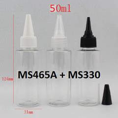 Chai trong ngang nắp nhọn 50ml