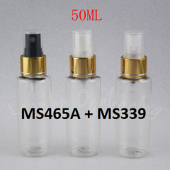 Chai trong ngang phun sương xi vàng 50ml