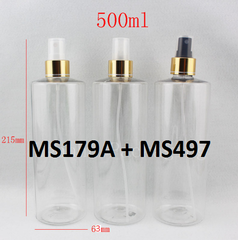Chai trong vai ngang phun sương xi vàng 500ml