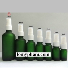 Chai TT màu xanh lá phun mờ nắp phun sương