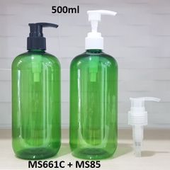 Chai xanh lá vòi van 500ml