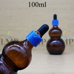 Chai hồ lô nắp bóp khoen nhựa trơn 100ml