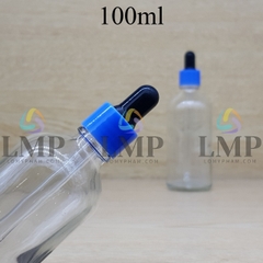 Chai tinh dầu nắp bóp khoen nhựa trơn 100ml