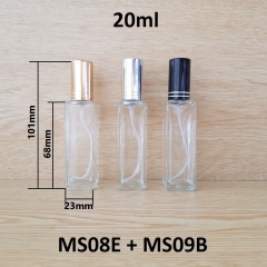 Chai vuông cao phun sương 2 viền 20ml