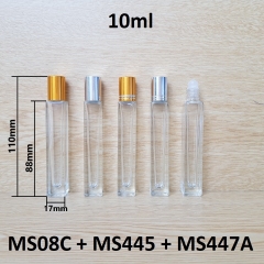 Chai lăn vuông bi nhựa 10ml