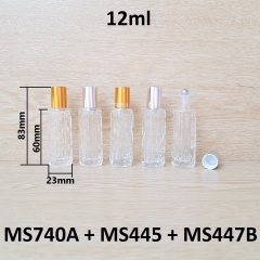 Chai lăn khổ qua đít chai tròn bi sắt 12ml