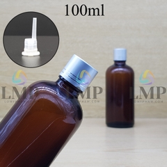 Chai tinh dầu nắp xi 2 viền 100ml