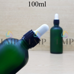 Chai tinh dầu phun mờ nắp bóp khoen nhựa sọc 100ml