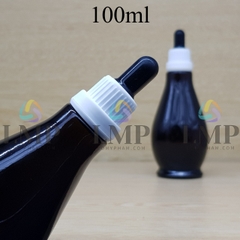 Chai đèn dầu nắp bóp sọc dày 100ml