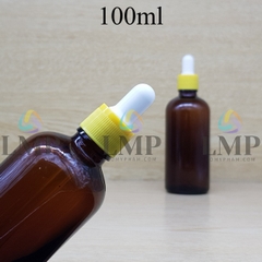 Chai tinh dầu nắp bóp khoen nhựa sọc 100ml