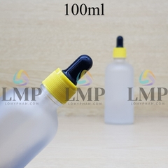 Chai tinh dầu phun mờ nắp bóp khoen nhựa sọc 100ml