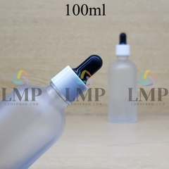 Chai tinh dầu phun mờ nắp bóp khoen nhựa trơn 100ml