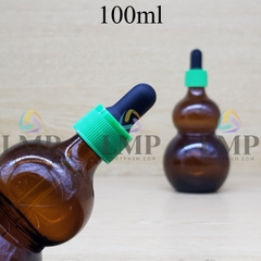 Chai hồ lô nắp bóp khoen nhựa sọc 100ml