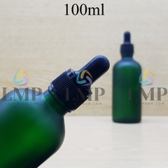 Chai tinh dầu phun mờ nắp bóp khoen nhựa sọc 100ml