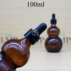 Chai hồ lô nắp bóp khoen nhựa trơn 100ml