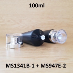 Tuýp tròn đen nhám nắp bạc 100ml