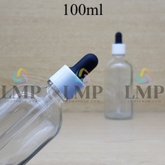 Chai tinh dầu nắp bóp khoen nhựa trơn 100ml