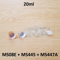 Chai lăn vuông cao bi nhựa 20ml