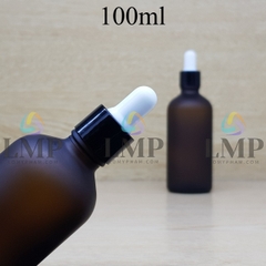 Chai tinh dầu phun mờ nắp bóp khoen nhựa trơn 100ml