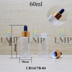 Chai PETG vai ngang nắp bóp khoen nhôm