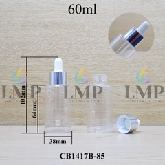 Chai PETG vai ngang nắp bóp khoen nhôm