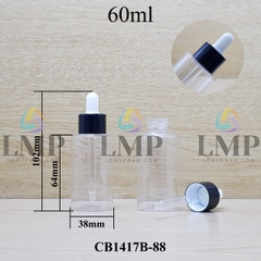 Chai PETG vai ngang nắp bóp khoen nhôm