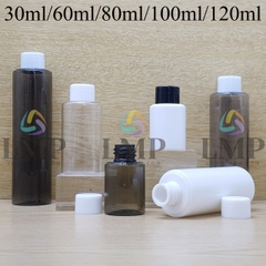 Chai PETG vai ngang nắp vặn trơn