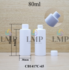 Chai PETG vai ngang nắp vặn trơn