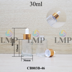 Chai thủy tinh nắp bóp khoen nhôm