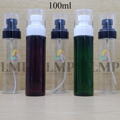 Chai PET vai ngang đầu phun sương trơn 100ml