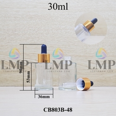 Chai thủy tinh nắp bóp khoen nhôm