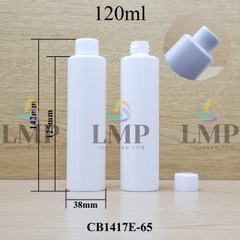 Chai PETG vai ngang nắp vặn trơn