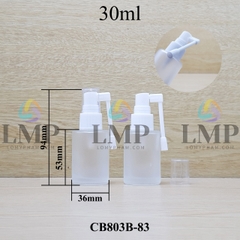 Chai thủy tinh đầu xịt mũi 360 độ