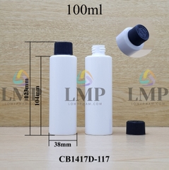 Chai PETG vai ngang nắp push down and turn sọc