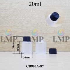 Chai thủy tinh nắp push down and turn sọc