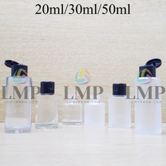 Chai thủy tinh nắp bật trơn bóng