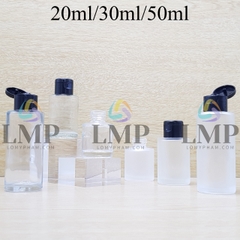 Chai thủy tinh nắp bật trơn bóng