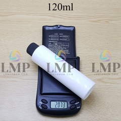 Chai PETG vai ngang nắp push down and turn sọc