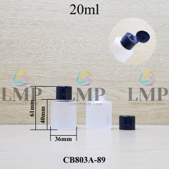 Chai thủy tinh nắp bật trơn bóng