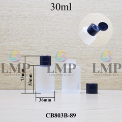 Chai thủy tinh nắp bật trơn bóng