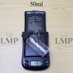 Chai vai tròn nắp push down and turn sọc 50ml