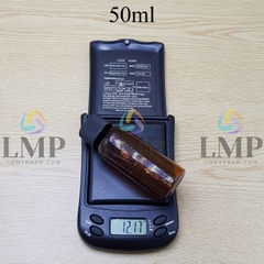 Chai vai tròn nắp push down and turn sọc 50ml